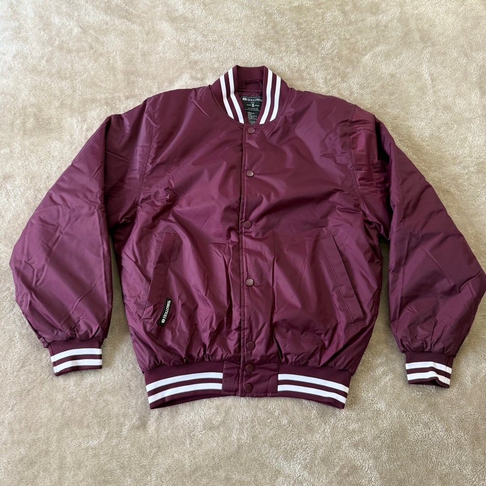 NEW Holloway Adults Maroon Bomber Jacket Size S HERITAGE JACKET